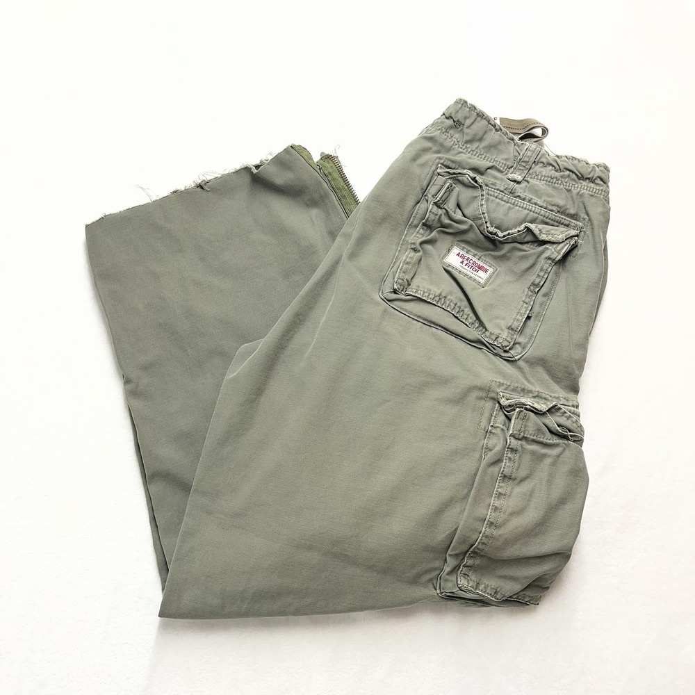 VTG Abercrombie & Fitch Paratrooper Military Fatigues Mens 36 Y2K AF-1